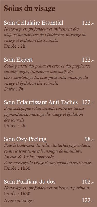 Institut Oréa, les soins du visage par Barbara Chatton.